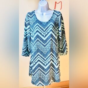 Rue21 Teal and White Dress